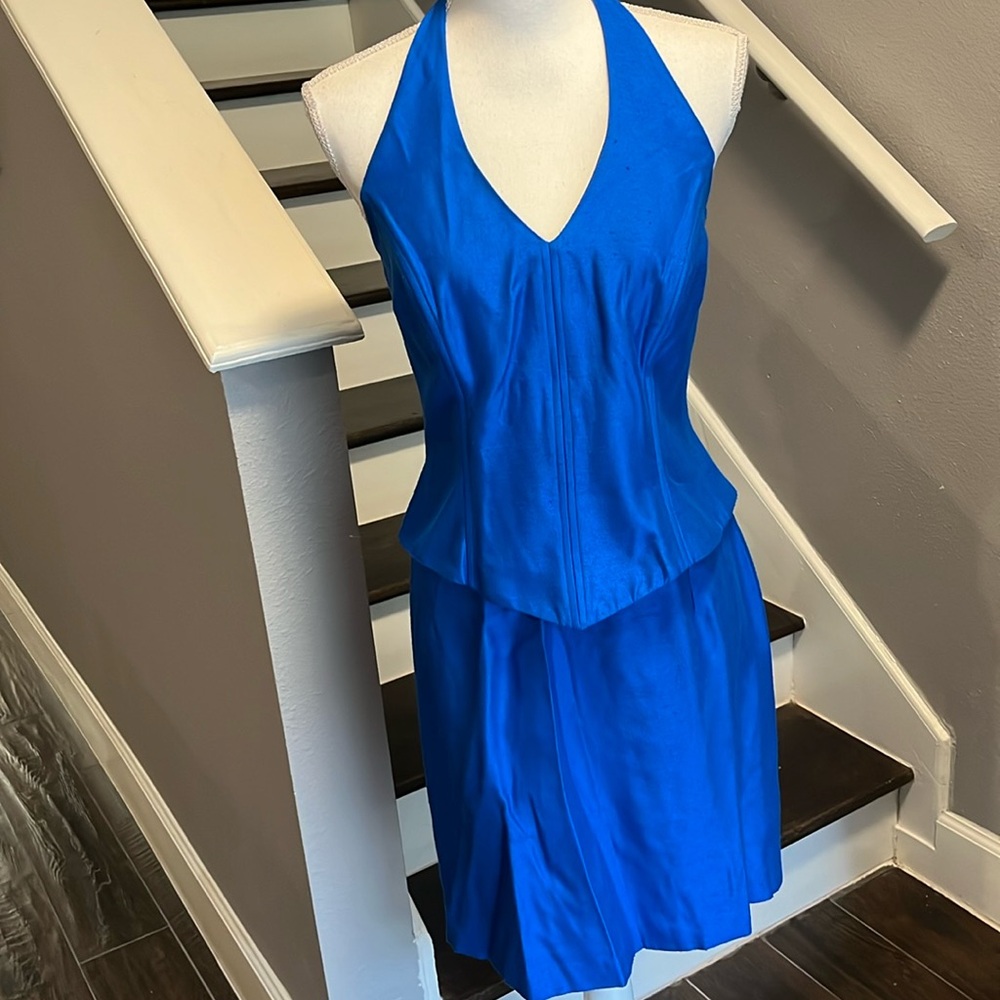 Royal Blue John Roberts Cocktail Dress size 12 Excellent Condition